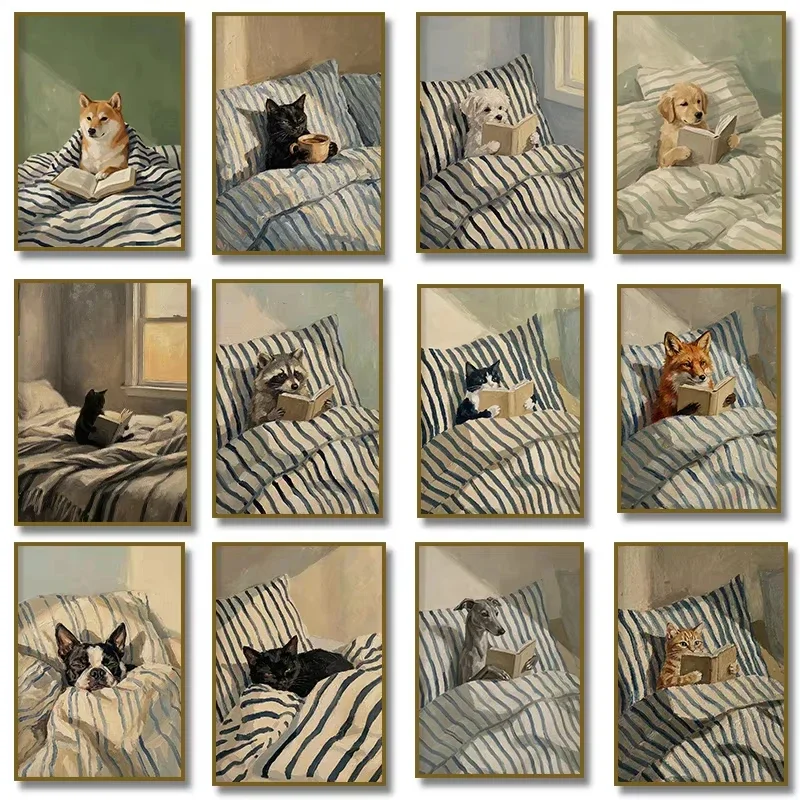 Pet Beds - 5D DIY Cute Pet Reading Diamond