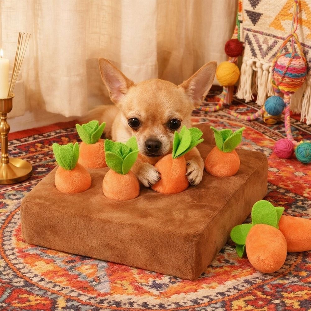 Stress Relief Carrot Snuffle M - đánh giá và giá Dog Puzzle Feeder Toy
