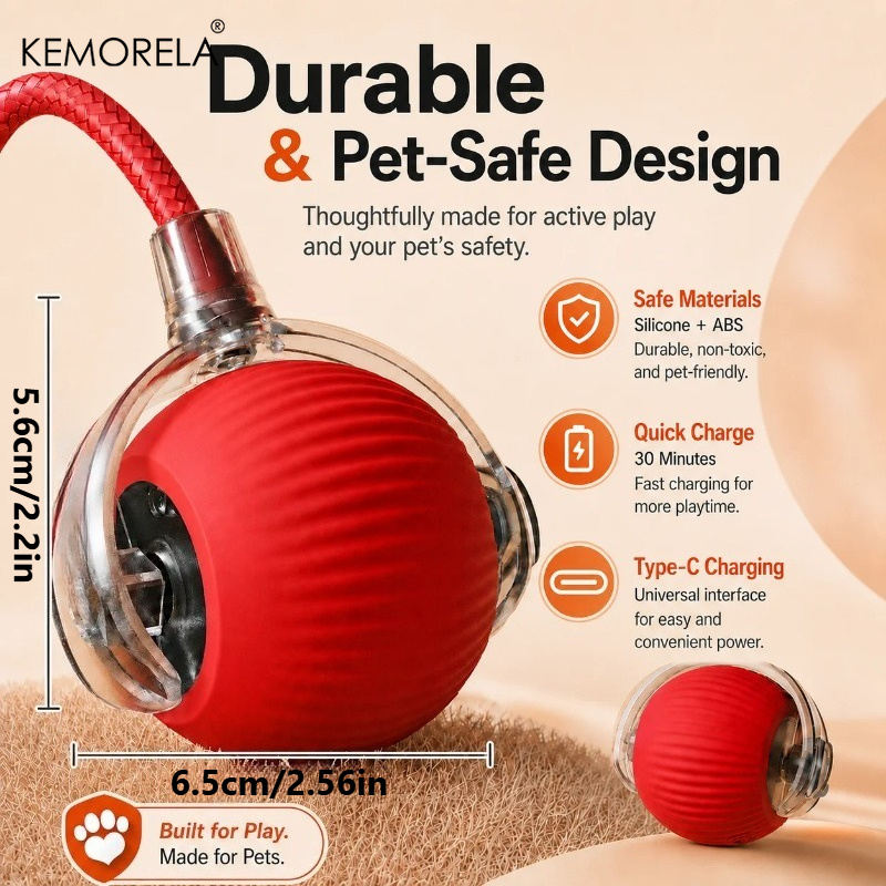 New Dog Interactive Ball Toy A - đánh giá và giá Automatic Moving Dog Ball