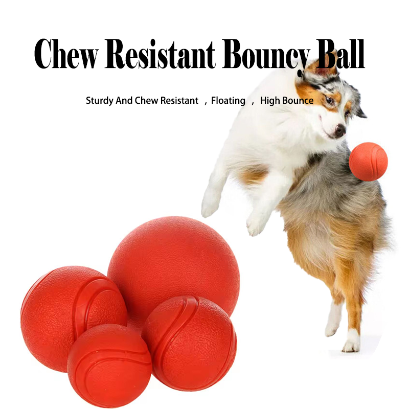 Solid Rubber Dog Bouncy Ball I - đánh giá và giá Indestructible Dog Chew Toy